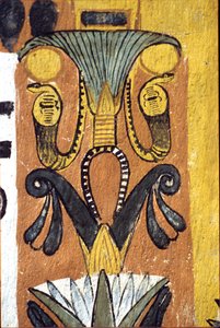 Antiguo Egipto, Pintura mural Tumba de Sennedjem, Deir el Medina, Tebas, Tumba de los Nobles de School Egyptian