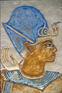 Ramsés III abrazando a Isis, Tumba de Amón-hir-Khopshef (foto) de School Egyptian