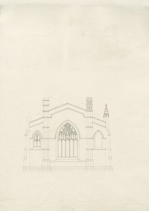 Burton-upon-Trent - Iglesia de la Santísima Trinidad: dibujo, nd [?1820s] de School English