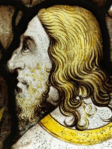 Sección conservada de la Gran Ventana Este en York Minster: 