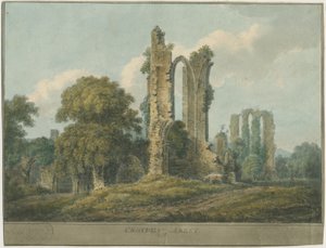 Croxden Abbey: acuarela de School English