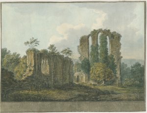 Croxden Abbey: acuarela, nd [1805] (pintura) de School English