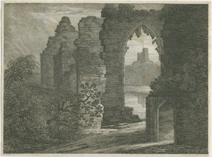 Castillo de Dudley - El Torreón: grabado