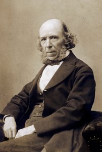 Herbert Spencer, c. 1890 (foto en blanco y negro)