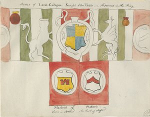 Lichfield - Escudo de Armas de Lord Cadogan (Friary)