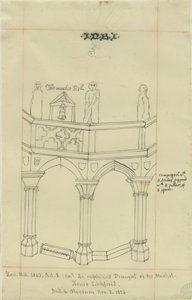 Lichfield - Plaza del Mercado: calco, 3 Nov 1836 de School English