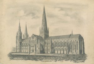 Catedral de Lichfield - Vista sureste de School English