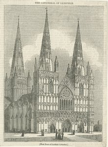 Catedral de Lichfield - Fachada Oeste de School English