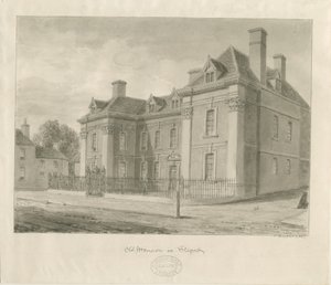Stafford - Shire Hall: pintura en acuarela