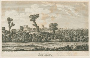 Castillo de Tamworth: grabado, nd [?siglo XIX] de School English