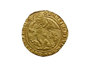 Moneda Tudor del tesoro de Asthall de School English