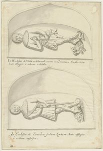 Iglesia de Weston-under-Lizard - Efigies de Sir Hugh de Weston y Sir Hamo de Weston de School English
