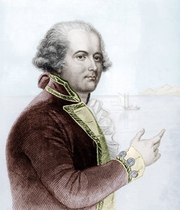 William Bligh (grabado en color) de School English