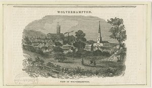 Wolverhampton - Vista Distante [desde el Camino Penn]: grabado en madera, nd [siglo XIX]