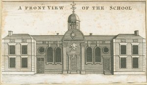 Wolverhampton - Escuela de Gramática: grabado en aguatinta, nd [c 1751]