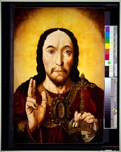 Cabeza de Cristo (pintura) de School Flemish