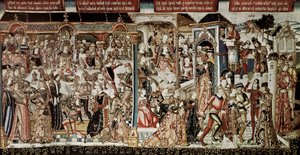 "" Fiesta del rey Asuero "". Libro de Ester: El rey Asuero (Jerjes I) dio a los nobles de su reino una espléndida fiesta que duró varios días. El séptimo día, ordenó a la reina Vasti, vestida con sus mejores galas, que se presentara de School Flemish
