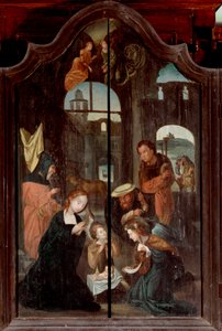 Tríptico de la Natividad, panel central de School Flemish