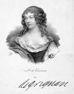 Françoise Marguerite de Sévigné, Condesa de Grignan (1648-1705), hija de Marie de Rabutin-Chantal (Rabutin Chantal), Marquesa de Sévigné conocida como Madame de Sévigné (1626-1696)