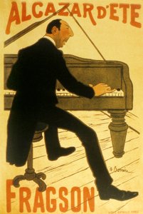 H. Fragson en el Cabaret de Verano del Alcázar (litografía) de School French