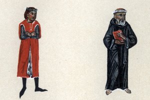 Marcabru, un trovador de la Edad Media, ilustración de 