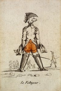 Vieja carta para jugar: el as de corazones - “El Voltigeur”. Musée de la Carte à Ploucher, Issy-les-Moulineaux. de School French
