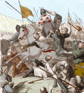 La Batalla de Hattin, 4 de julio de 1187 de School French