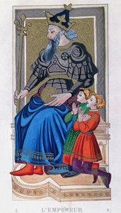 El Emperador, tarot de Carlos VI, Francia de School French
