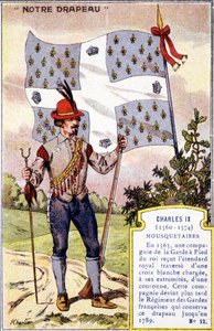 El estandarte de los Mosqueteros de Carlos IX de School French