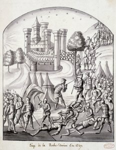 El asedio de Roche-Derrien en 1349 de School French