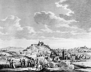 Guerra de la Revolución Francesa y movimientos antirrevolucionarios: Guerra de Vendée. Asedio en la Batalla de Granville el 14 de noviembre de School French