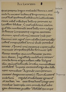 Relato del cruce del río Elba por Carlomagno, 789 de School German