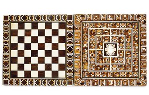 Caja de juegos de marquetería del sur de Alemania, de Augsburgo o Núremberg, finales del siglo XVI-principios del XVII