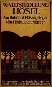 Anuncio del Hotel Waldsiedelung en alemán, c.1890