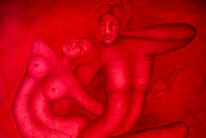Pintura acrílica sobre lienzo Fusión