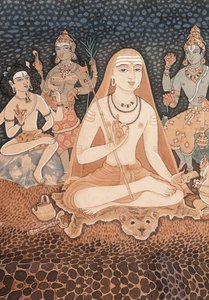 Adi Sankara (acuarela sobre papel)