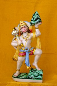 El Señor Hanuman en la India de mármol
