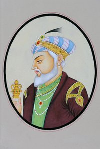 Pintura en miniatura del emperador mogol Aurangzeb