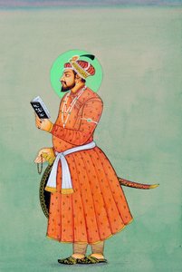Pintura en miniatura del emperador mogol Aurangzeb