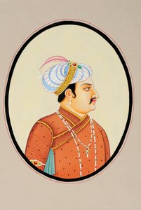 Pintura en miniatura del emperador mogol Jahangir
