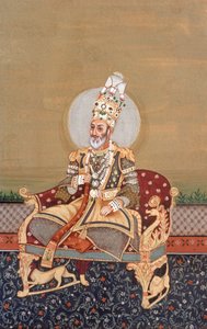 Pintura en miniatura mogola Bahadurshah Jafer de School Indian