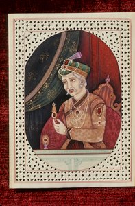 Retrato de Akbar de School Indian