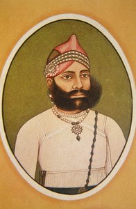 Retrato del maharajá Fateh Singh, Udaipur, Rajastán, India de School Indian
