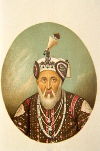 Retrato del emperador mogol Akbar Shah, India de School Indian