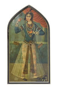 Gohar Taj Bani Abbasi, Mehr Ali Isfahani, museo de bellas artes de School Iranian