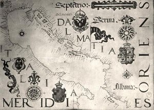 Un mapa del Adriático de School Italian