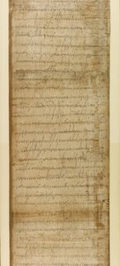 Agregar. 5412, parte 2, Escritura de venta de Ravenna, 3 de junio de 572 (papiro) de School Italian