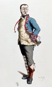 Stenterello, personaje tradicional de carnaval de Florencia, Italia