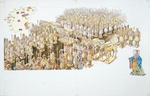 Ejército de Terracota en la tumba del Emperador Qin Shi Huang de School Italian