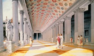Foro de Trajano - reconstrucción de la columnata de School Italian